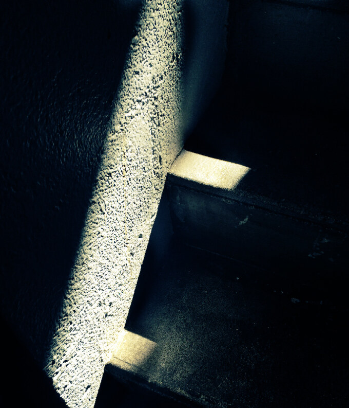 Lumière dans l’escalier